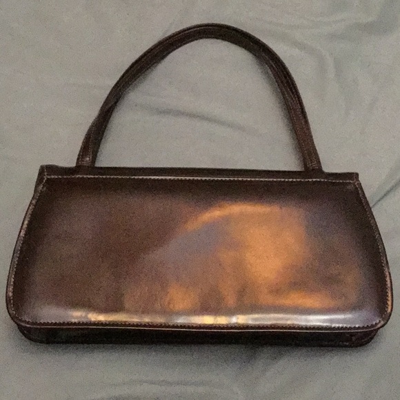 Like New VTG Y2K Tony Graham Patent Leather Baguette Clutch/Purse